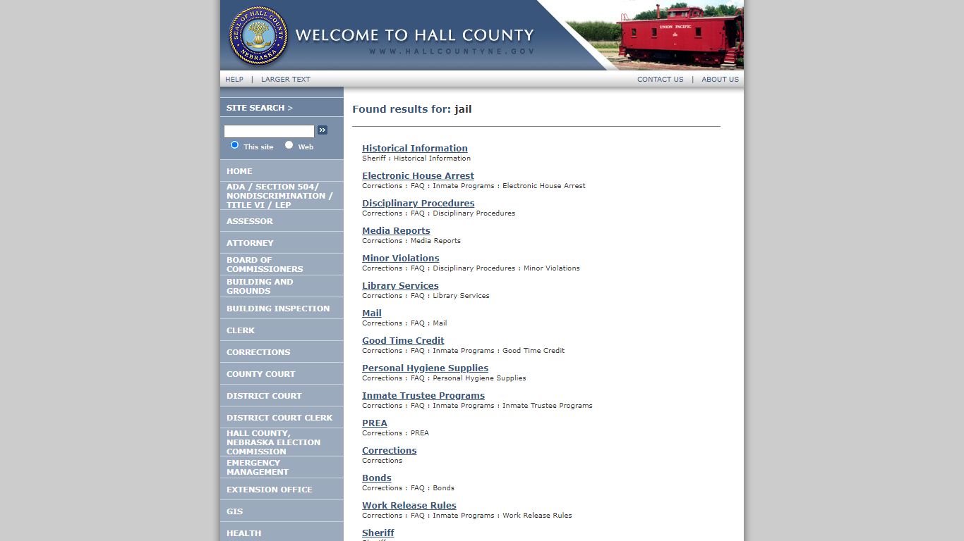 Hall County - Search